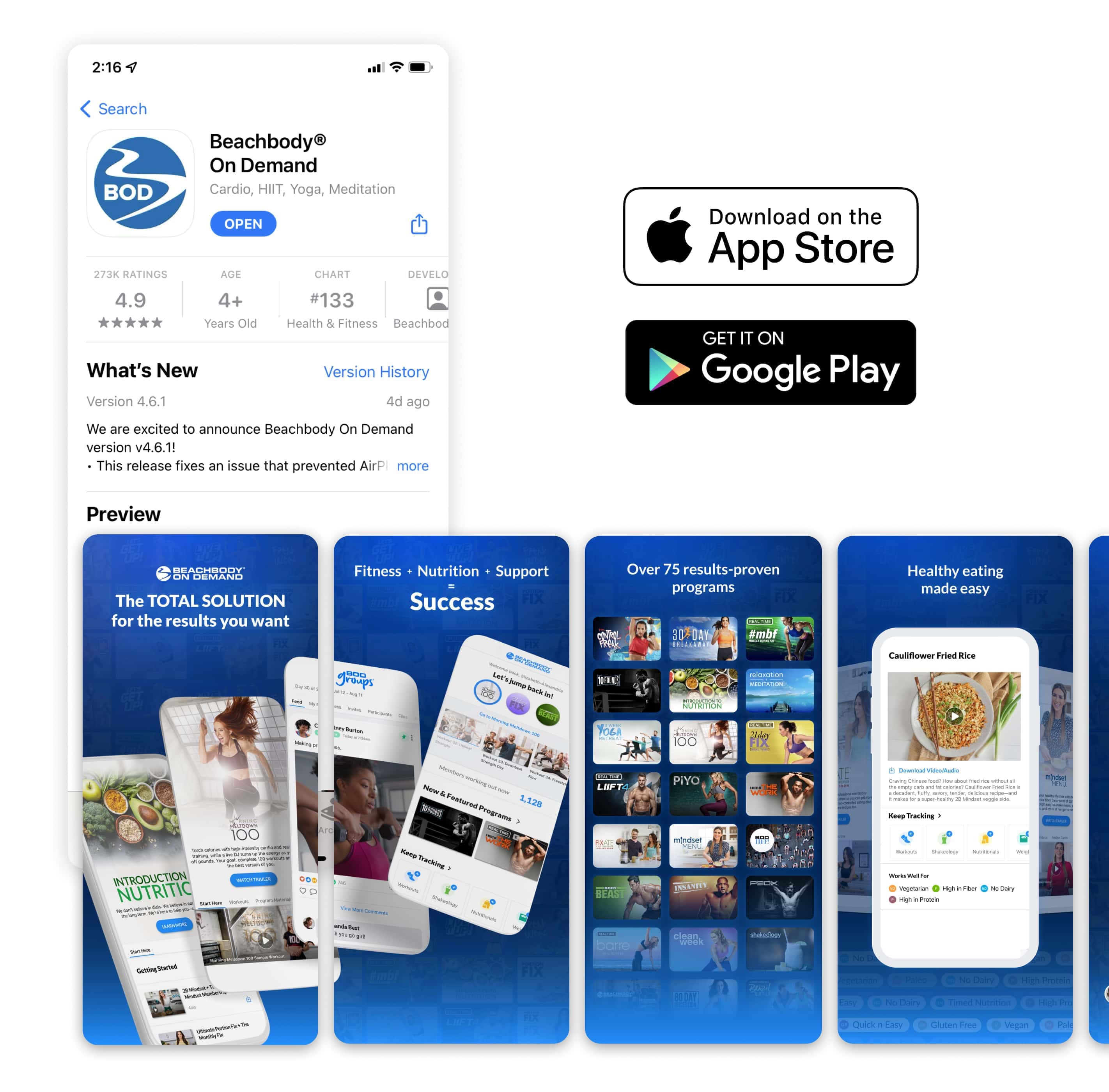 App Store preview screens
